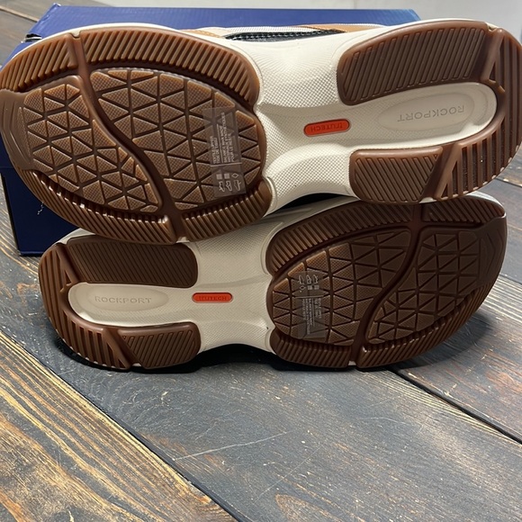 ROCKPORT PROWALKER ECO SNEAKER TAN/BLACK - 8 - Picture 6 of 7